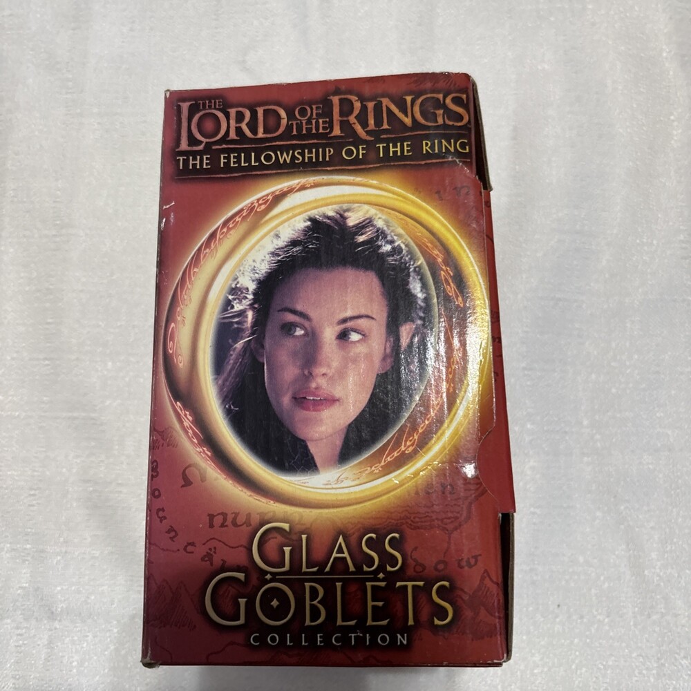 Arwen Glass Goblet Lord of the Rings The Fellowship of the Ring December 2001